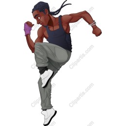 Dynamic Male Dancer