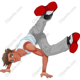 Vibrant Breakdancer