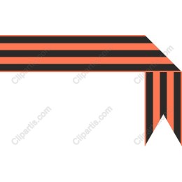 Bold Striped Banner in Orange and Black
