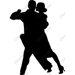 Elegant Tango Dancing Couple
