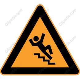 Caution: Falling Hazard Sign
