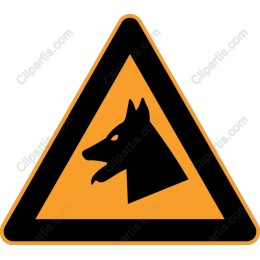Caution Dog Warning Sign