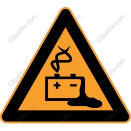 Hazardous Battery Warning