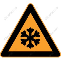 Winter Hazard Warning Sign