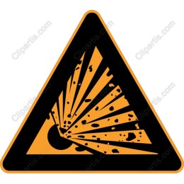 Explosive Hazard Warning Sign