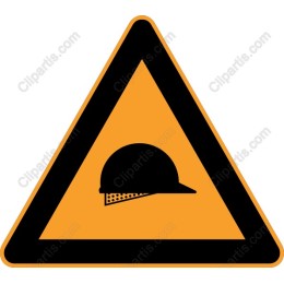 Construction Safety Helmet Warning Sign