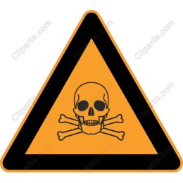 Warning Skull and Crossbones Sign