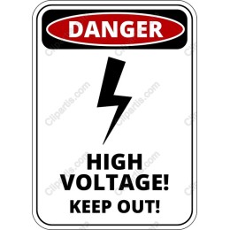 Danger High Voltage Sign