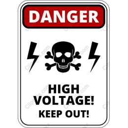 Danger High Voltage Sign