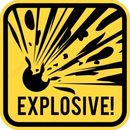 Explosive Sign