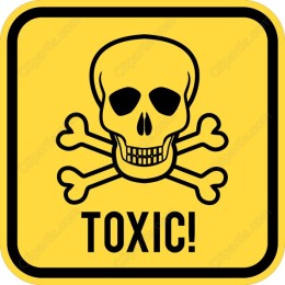Toxic Skull and Crossbones