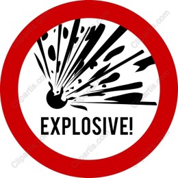 Explosive Alert Sign