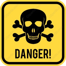 Danger Skull and Crossbones