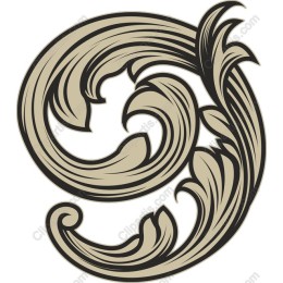Elegant Floral Swirl