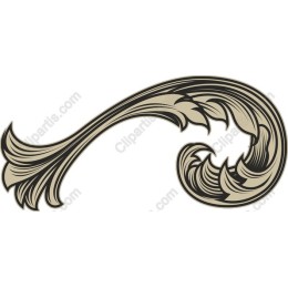 Elegant Swirl Ornament