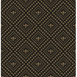 Elegant Black and Gold Fleur-de-Lis Pattern