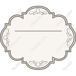 Elegant Vintage Blank Label