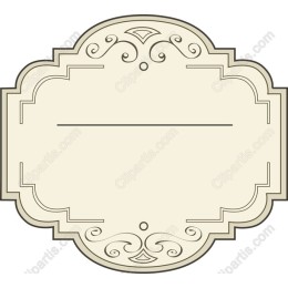 Elegant Vintage Blank Label