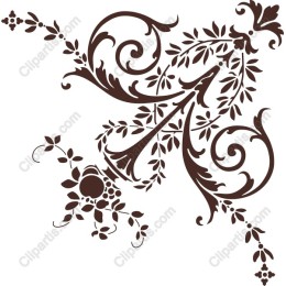 Vintage Floral Swirl
