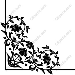 Black Floral Corner