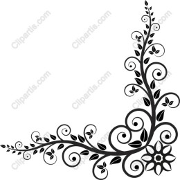 Ornamental Floral Corner