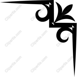 Elegant Black Floral Corner