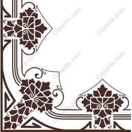 Elegant Floral Corner Ornament