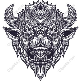 Majestic Bull Head Tribal
