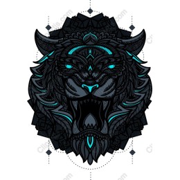 Fierce Intricate Tiger