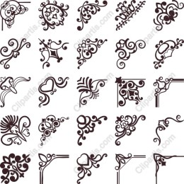 Elegant Vintage Corner Decorations Set