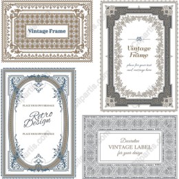 Vintage Frame Collection - Decorative Art Labels