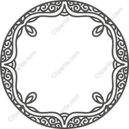 Elegant Circular Decorative Frame