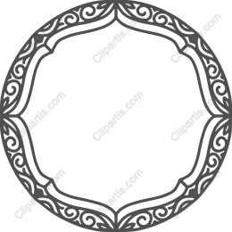 Ornate Circular Frame