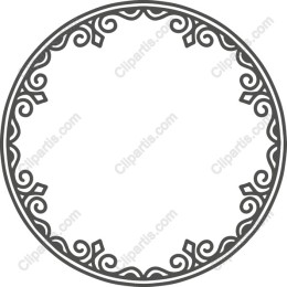Elegant Circular Ornamental Border