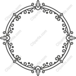 Ornate Circular Decorative Frame
