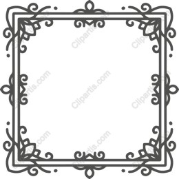 Decorative Floral Frame