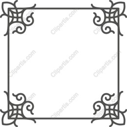 Elegant Swirl Decorative Frame
