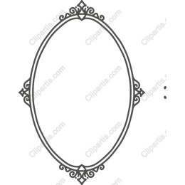 Ornate Oval Frame