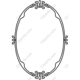 Elegant Vintage Oval Frame
