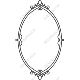 Elegant Oval Decorative Frame