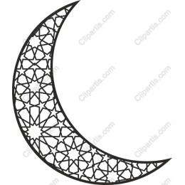 Ornate Crescent Moon
