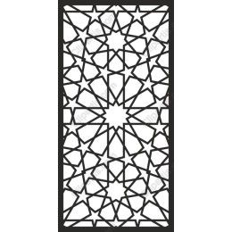Abstract Geometric Star Pattern