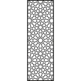 Intricate Geometric Star Lattice Pattern