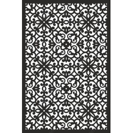 Intricate Black and White Decorative Pattern