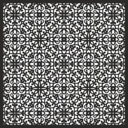 Black and White Ornate Pattern