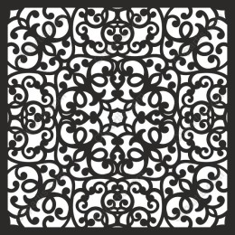 Elegant Black Filigree