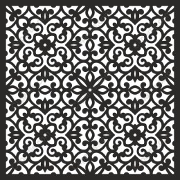 Elegant Black and White Floral Pattern