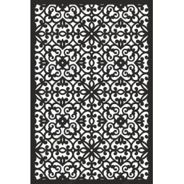 Elegant Black and White Ornamental Pattern