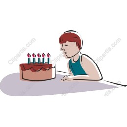 Cheerful Birthday Cake Celebration
