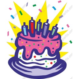 Vibrant Birthday Cake